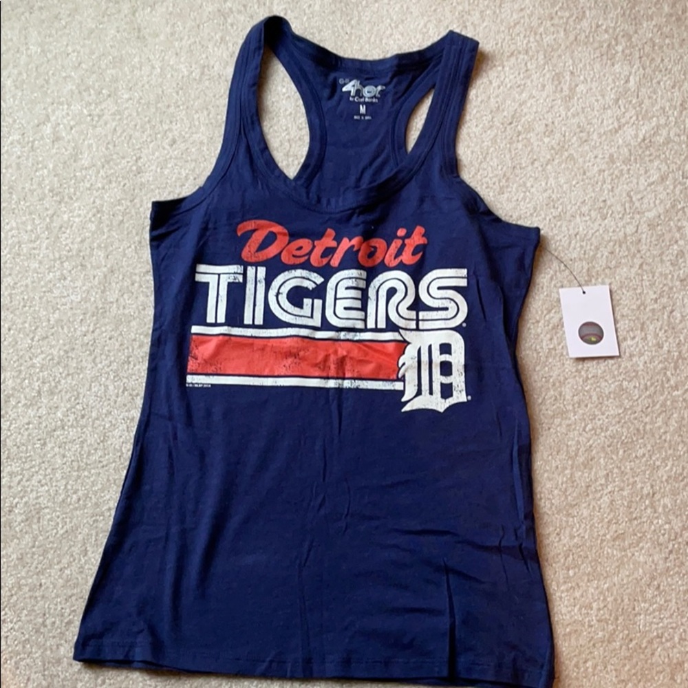 Detroit Tigers navy tank top